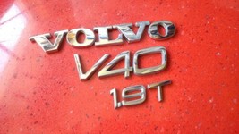 01 02 03 04 Volvo V40 1.9 T 1.9T Rear Lid Chrome Emblem Logo Badge Sign Set - £12.04 GBP