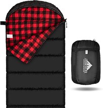 Adult Cotton Flannel Sleeping Bag, Waterproof And Lightweight For Warm Weather, - £47.95 GBP