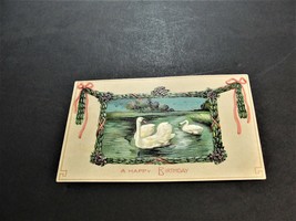 A Happy Birthday Greetings - Unposted Embossed 1900s Postcard.  - £6.01 GBP