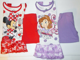 Disney Minnie Mouse Sofia the First Girls Shorts and Shirt Outfits Vario... - £9.35 GBP