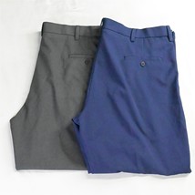 Lot 2 Haggar 42 x 29 Classic Fit Cool Right Performance Flex Mens Dress Pants - $39.99