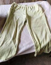 Women  XL Light Green Velour Style Elastic Waist Comfy Pants - $6.99
