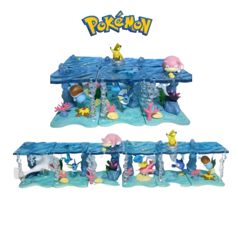 6pcs/set 10cm Anime Pokemon World In Sea Collection Figure Squirtle Dewgong - £31.76 GBP+