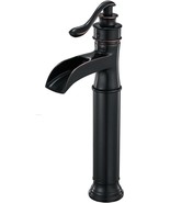 Oil Rubbed Bronze Waterfall Single Handle Lever One Hole Bathroom Mixer ... - $73.95