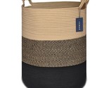 Extra Large Blanket Basket, High Storage Basket, Tall Rope Laundry Baske... - $54.99