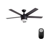 FOR PARTS ONLY -Remote- Home Decorators Merwry 52 in. Matte Black Ceilin... - $23.86