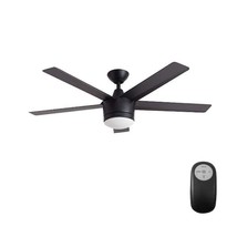 FOR PARTS ONLY -Remote- Home Decorators Merwry 52 in. Matte Black Ceiling Fan - £19.07 GBP