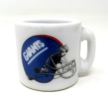 New York Giants Miniature Cup NFL Football 1&quot; Ceramic Mug Ornament Display - £7.74 GBP