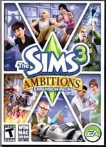 The Sims 3 Ambitions Expansion Pack  (WIN/MAC DVD Rom Software) Game - $5.85