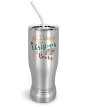 PixiDoodle Christmas Book Lover Insulated Coffee Mug Tumbler with Spill-Resistan - £27.46 GBP+