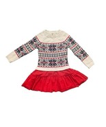 Anthropologie Argyle Aztez Girls Sweater Dress Size 4T Tulle Bottom If i... - $23.75