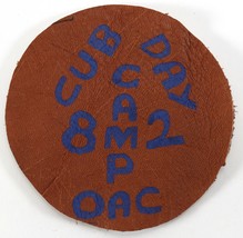 Vintage 1982 Leather Ouachita Council OAC Cub Day Boy Scouts BSA Camp Patch - $11.69