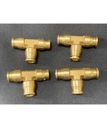 3Pcs 3/8 Push to Connect Fitting Brass Tee Air Brake Line Push in Union ... - $27.67
