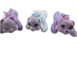 Lot 3 mini purple white Puppy Surprise puppies babies Just play or Hasbro - £11.86 GBP