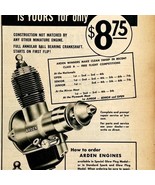 1949 Aviation Arden Motors Model Airplane Advertisement Micro-Bilt Conne... - $364.42 MXN