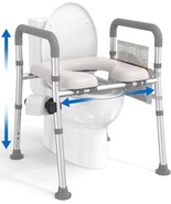 Homland Raised Toilet Seat with Handles, Adjustable Height &amp; Width, Up T... - €45,17 EUR