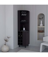 Kaia 70&quot; Corner Bar Cabinet: Wine, Shelves &amp; Stemware - $6,130.53 MXN