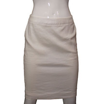 Lands&#39; End Women&#39;s Size 0 Petite, Linen Pencil Skirt, Sweet Vanilla White - £23.66 GBP