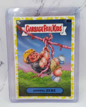 Garbage Pail Kids Go On Vacation 40a Zipping Zeke Phlegm Yellow Parallel... - $2.96