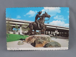 Vintage Postcard - The Pony Express Statue Sacramento - Dexter Press - £11.88 GBP