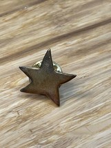 Vintage Gold Tone Star Lapel Pin Pinback Tie Pin Estate Jewelry Find KG JD - $9.90