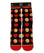 Odd Sox Knits Valentines Emogis Face Hearts Cotton Blend Crew Socks Men&#39;... - $14.99