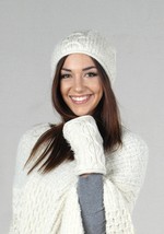 Ivory Alpaca Beanie - $1,047.00 MXN