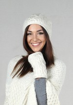 Ivory Alpaca Beanie - £43.96 GBP