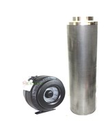 8&quot; Carbon Filter &amp; Inline Exhaust Fan Air Blower HydroponicOdor Control ... - €201,37 EUR