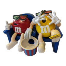 1999 M&amp;M Collectible 3D Movie Theater Candy Dispenser, Red &amp; Yellow :-) - £15.98 GBP