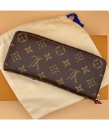 Louis Vuitton Monogram Portefeuille Clemence Long Wallet Brown MWa0700 - $6,589.45 MXN