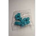 Bag Of (18) Monopoly Green Teal House Pieces - $9.89