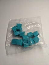 Bag Of (18) Monopoly Green Teal House Pieces - £7.75 GBP