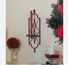 #40974 Southern Living Cordova Candle Sconce Distress Brown - $33.24