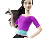 Barbie DHL84 Asian Made to Move Doll with 22 Flexible Joints Purple Top ... - $34.55