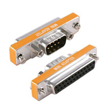 Rs232 Serial Db9 Male To Db25 Female Mini Adapter Converter Connector - $19.99