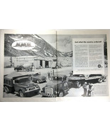 Vintage Print Ad 1956 GMC Trucks Coach Blue Chip Transport Montgomery Da... - £9.42 GBP