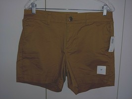 Old Navy Ladies Everyday Short Brown Stretch SHORTS-6-NWT-$25-COMFY - £9.24 GBP