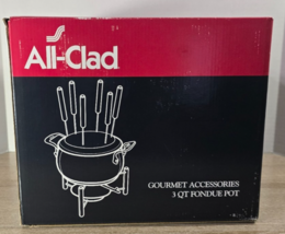 All-Clad 3 Qt Fondue Set W/Ceramic Insert - Gourmet Accessories, Open Box - $118.80