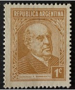 New classic stamp of Argentina 1 c- Domingo F. Vine shoot - £5.95 GBP