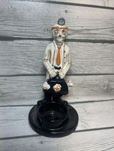 RARE Yankee Candle Halloween Boney Bunch Doctor Ceramic Candleholder - $39.59