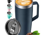 Travel Mug With Handle, Od335 24Oz Insulated Coffee Mug With Lid, Travel... - $31.99