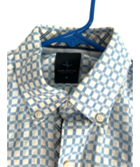 TailorByrd Blue Plaid Cuff Cotton Button Down Work Shirt Size M - $520.92 MXN
