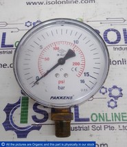 Pakkens Pressure Gauge 201212-60805-0481 0-16Bar 0-200PSi CL. 2,5 - £115.19 GBP