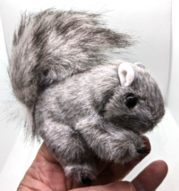 Folkmanis Gray Mini Squirrel Finger Puppet 4 1/2&quot; Bushy Tail #94608 Puppetry - £6.69 GBP