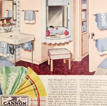 1947 Cannon Bathroom Towel Sets Linens Advertisement Decor Furnishing DW... - $24.99