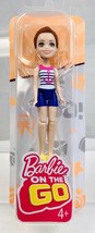 Barbie On The Go~Brown Hair With Sailor Design Shirt~Fashion Doll - £12.90 GBP