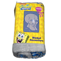 Nickelodeon SpongeBob Squarepants 62x90in Throw Blanket Grey Blue Head F... - €32,52 EUR