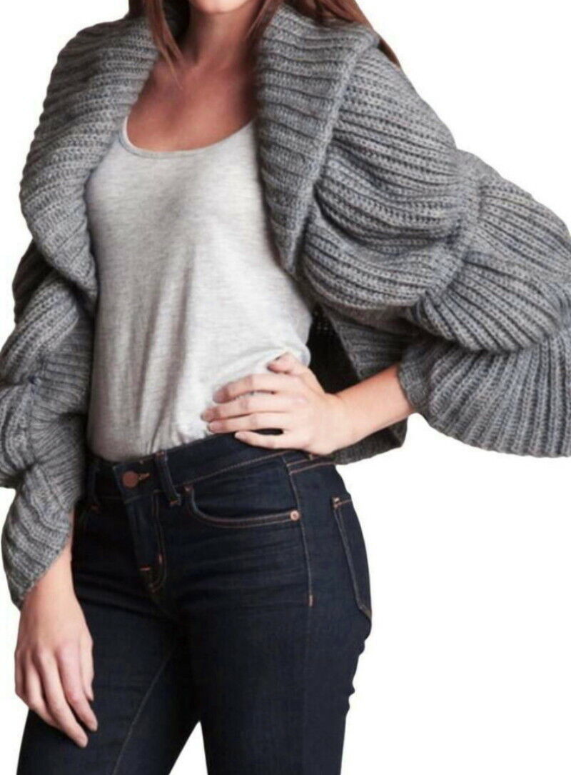 Primary image for Vertigo BonBon Cardigan Small / Medium Grey 2 4 6 8 Cropped $260 Bolero Topper