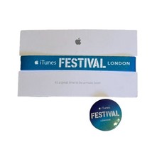 Apple iTunes Festival 2014 Bracelet Gift Card Pin Badge Employee Give Away - £25.38 GBP